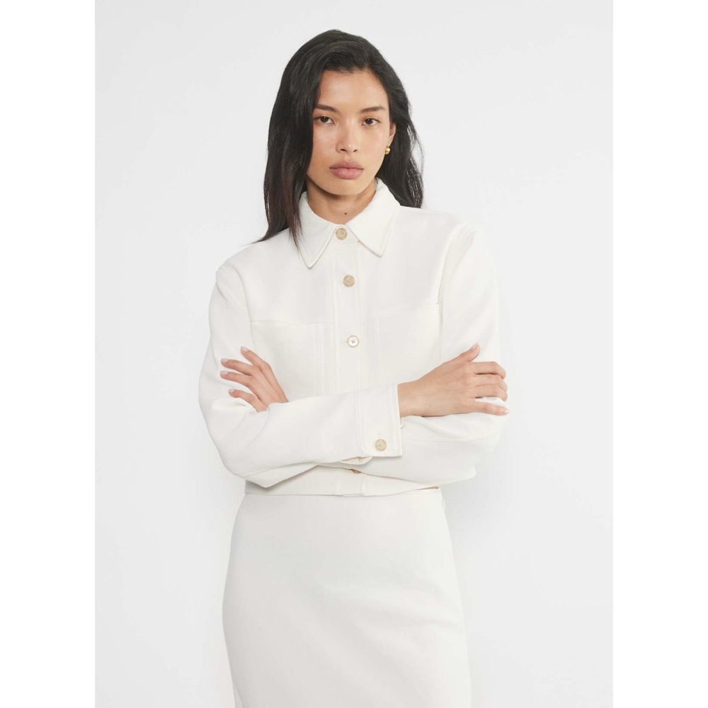 nwot Wilfred Little cropped jacket light birch xl crepette